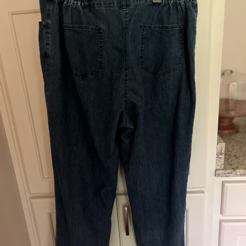 Ruby Rd. Straight Leg Dark Blue Jeans - Picture 4 of 5